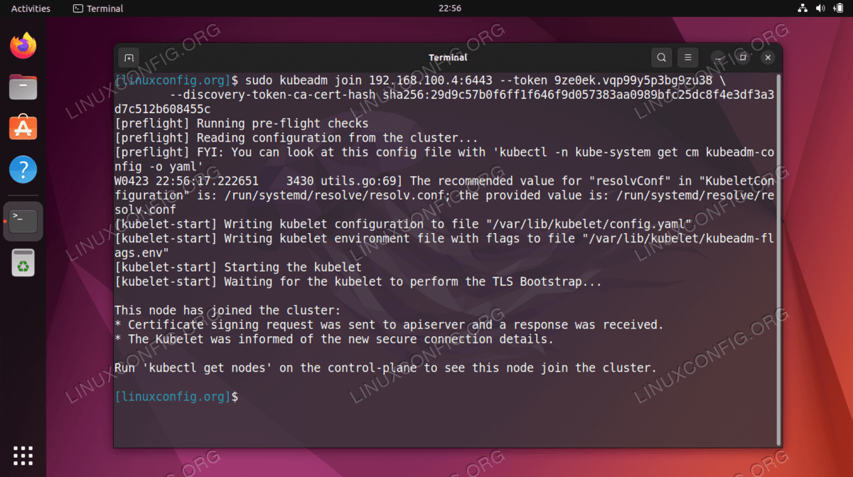 Deploying Kubernetes on Ubuntu 22.04 Jammy Jellyfish Linux