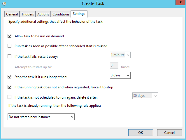 PowerShell Creating tasks with Task Scheduler step 5
